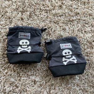 Stonz Wear Baby Booties with Skull